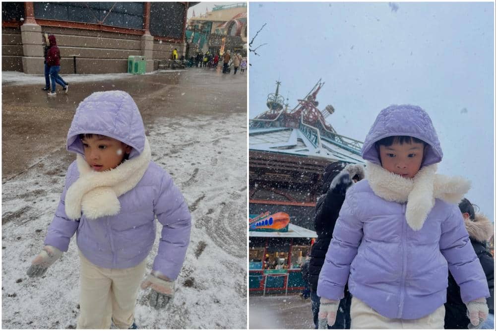 Gala Sky saat liburan di Disneyland Paris