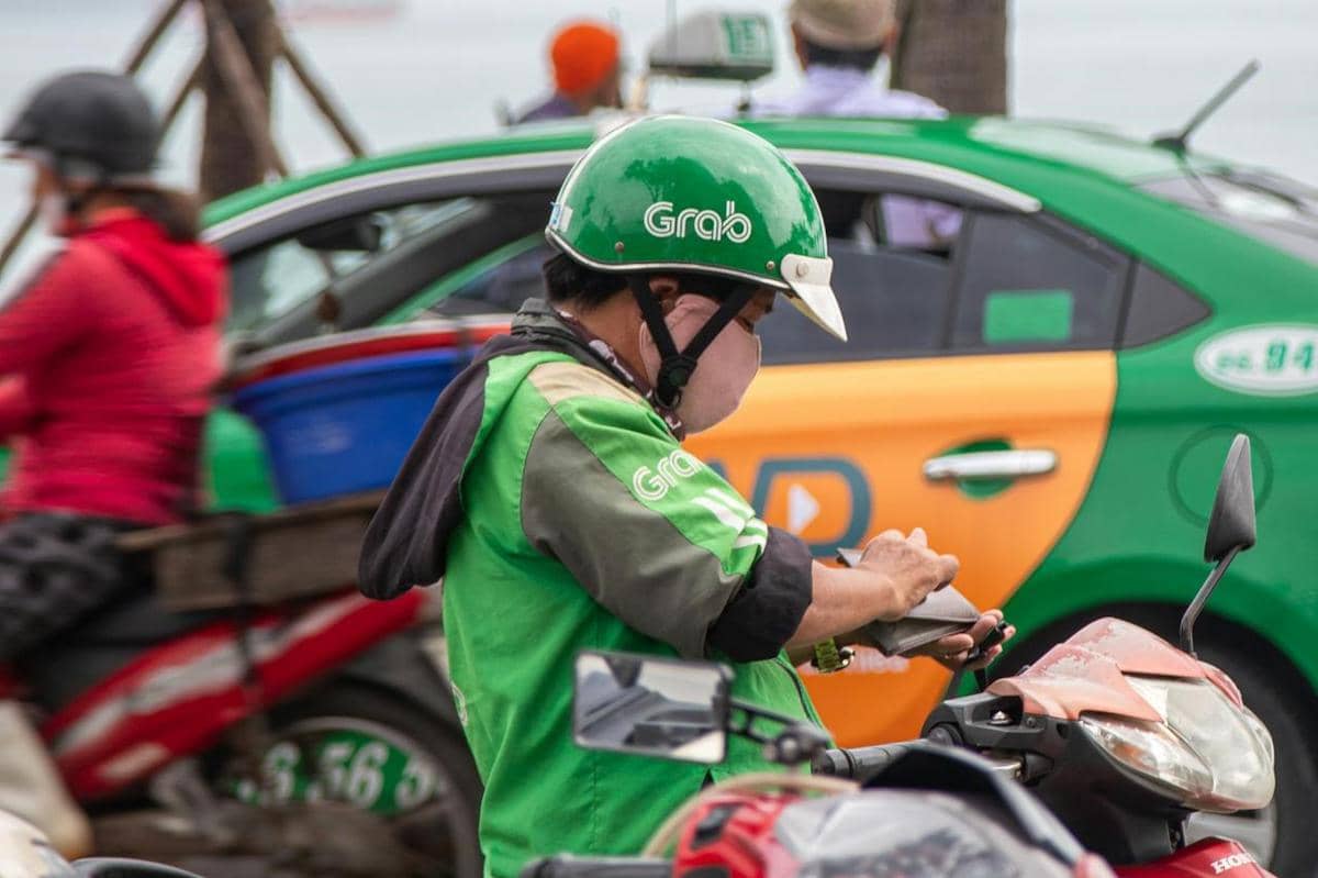 ilustrasi driver Grab di Vietnam