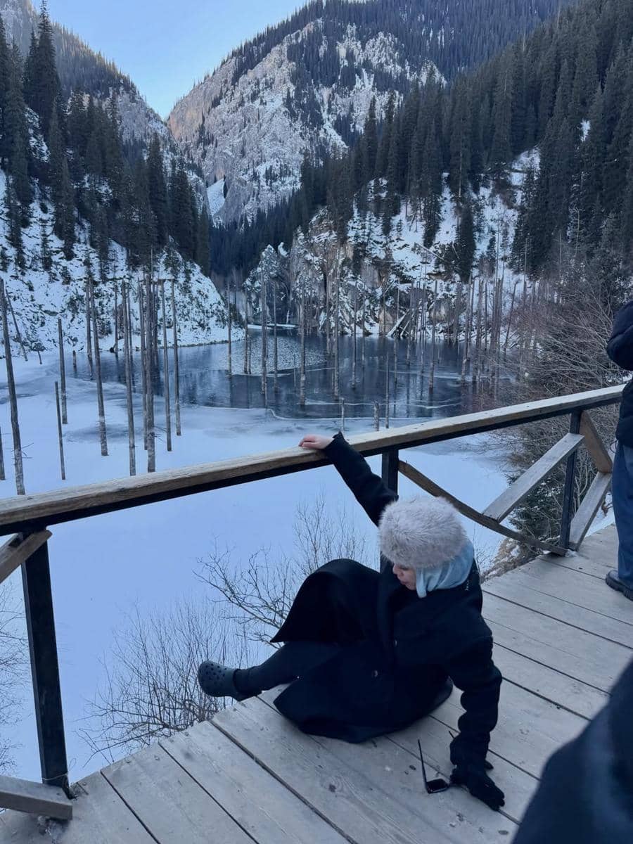 Sohwa Halilintar menikmati liburan di Kazakhstan