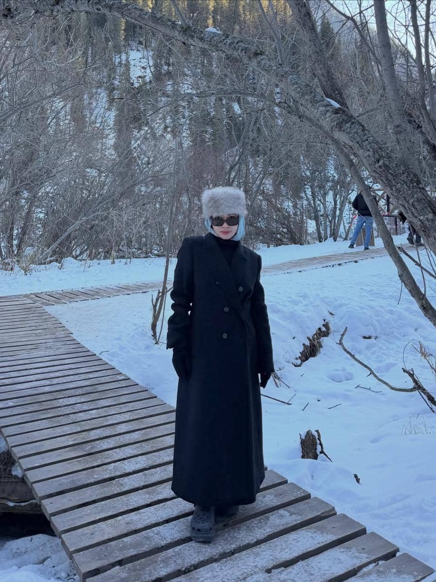 Sohwa Halilintar menikmati liburan di Kazakhstan