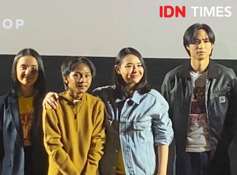 press conference perilisan poster dan trailer film Caper: Check Out Sekarang, Pay Later