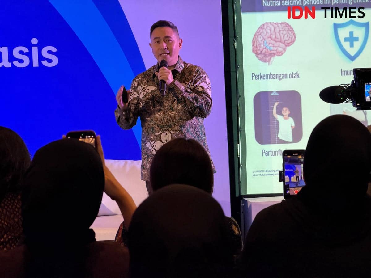 Dr. dr. Ray Wagiu Basrowi, MKK, FRSPH, Medical and Scientific Affairs Director Danone Specialized Nutrition Indonesia dalam talkshow bertema “Aksi Nyata untuk Indonesia Lebih Sehat melalui Inovasi Berbasis Sains dan Kolaborasi” di Jakarta, pada Kamis (08/01/2026).