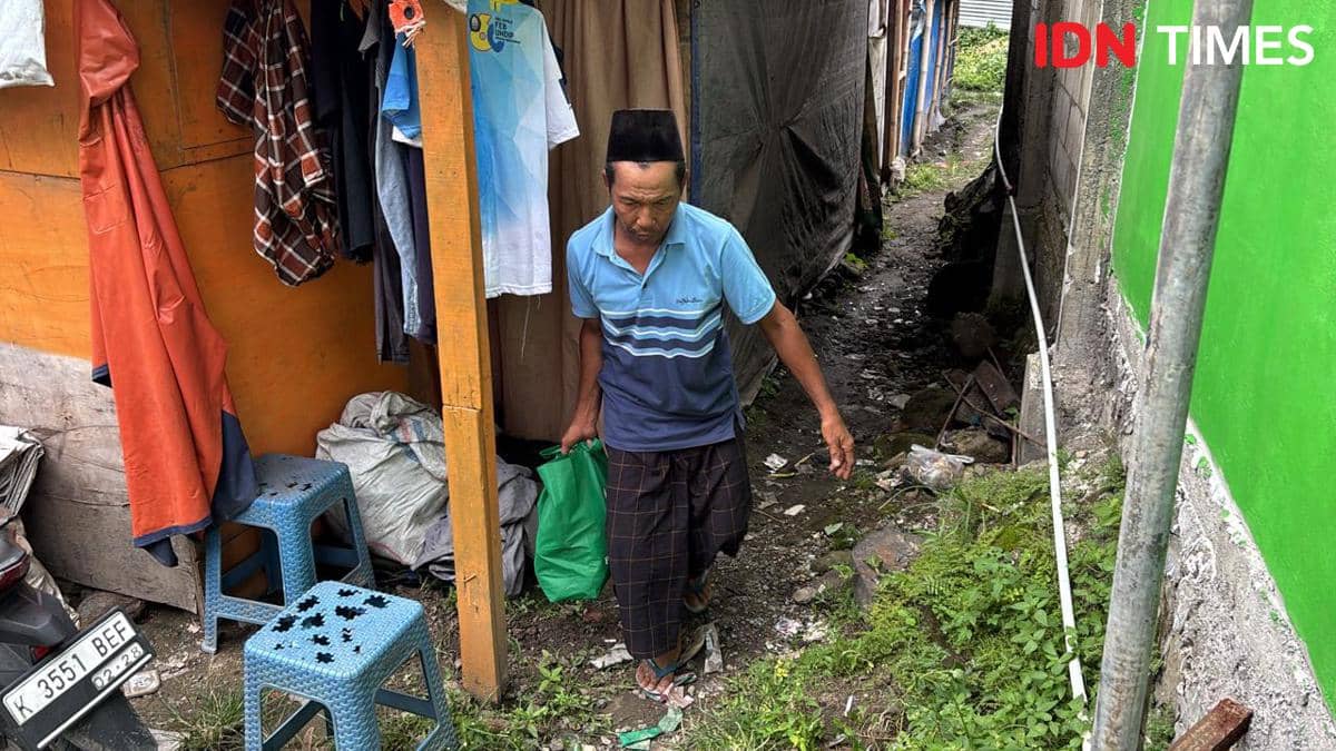 Pemulung TPA Jatibarang Semarang, Muhaimin. (IDN Times/Dhana Kencana)