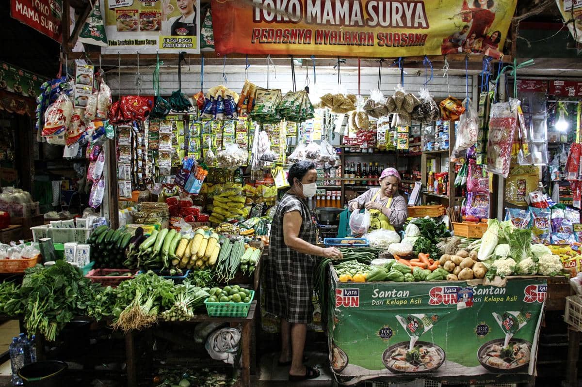 Ilustrasi pedagang pasar tradisional. (ANTARA FOTO/Auliya Rahman)