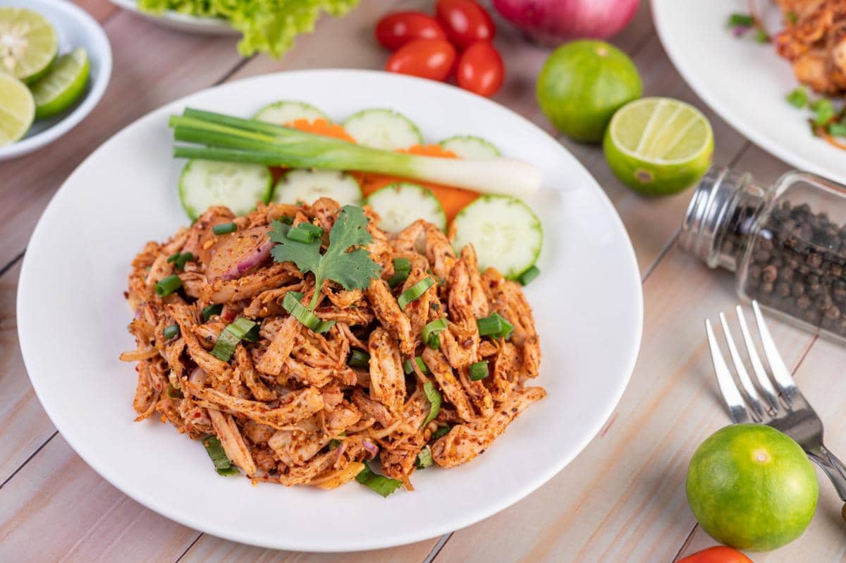 ilustrasi ayam suwir kecap