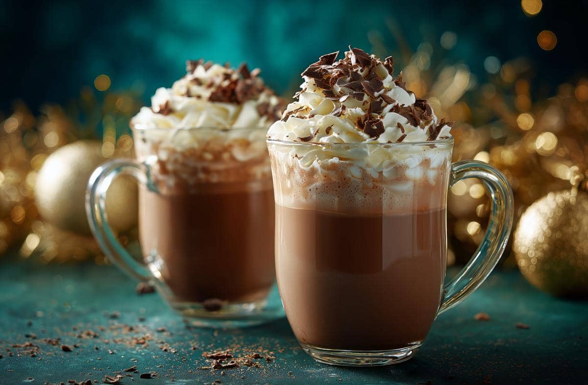 ilustrasi minuman cokelat dingin