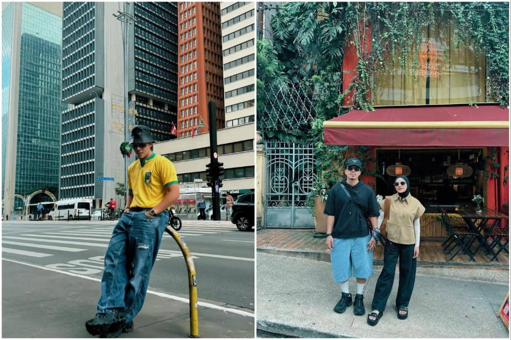 Atta Halilintar saat jalan-jalan di Brazil