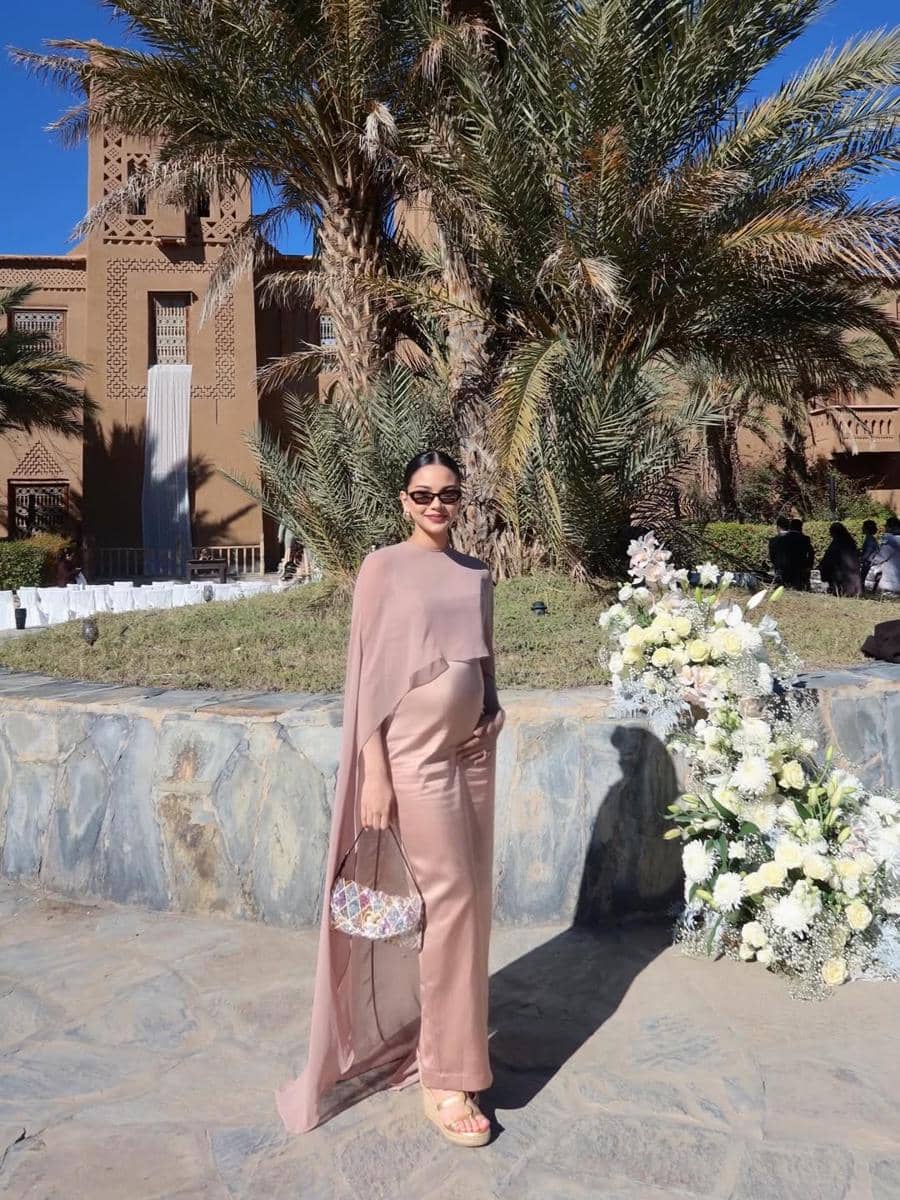 Alyssa Daguise di acara pernikahan sahabat