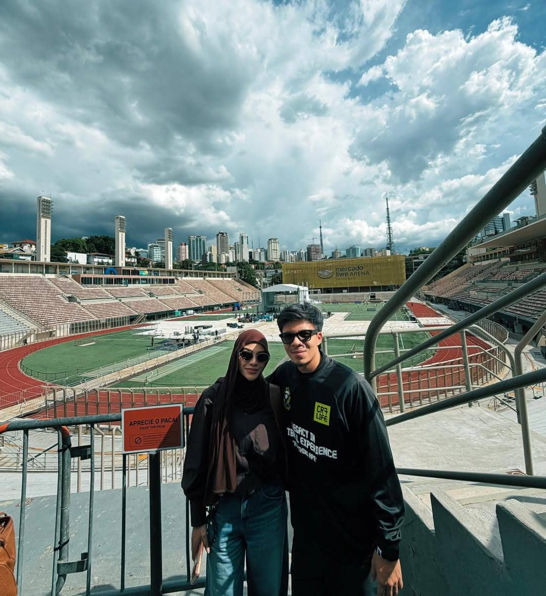 Atta Halilintar saat jalan-jalan di Brazil