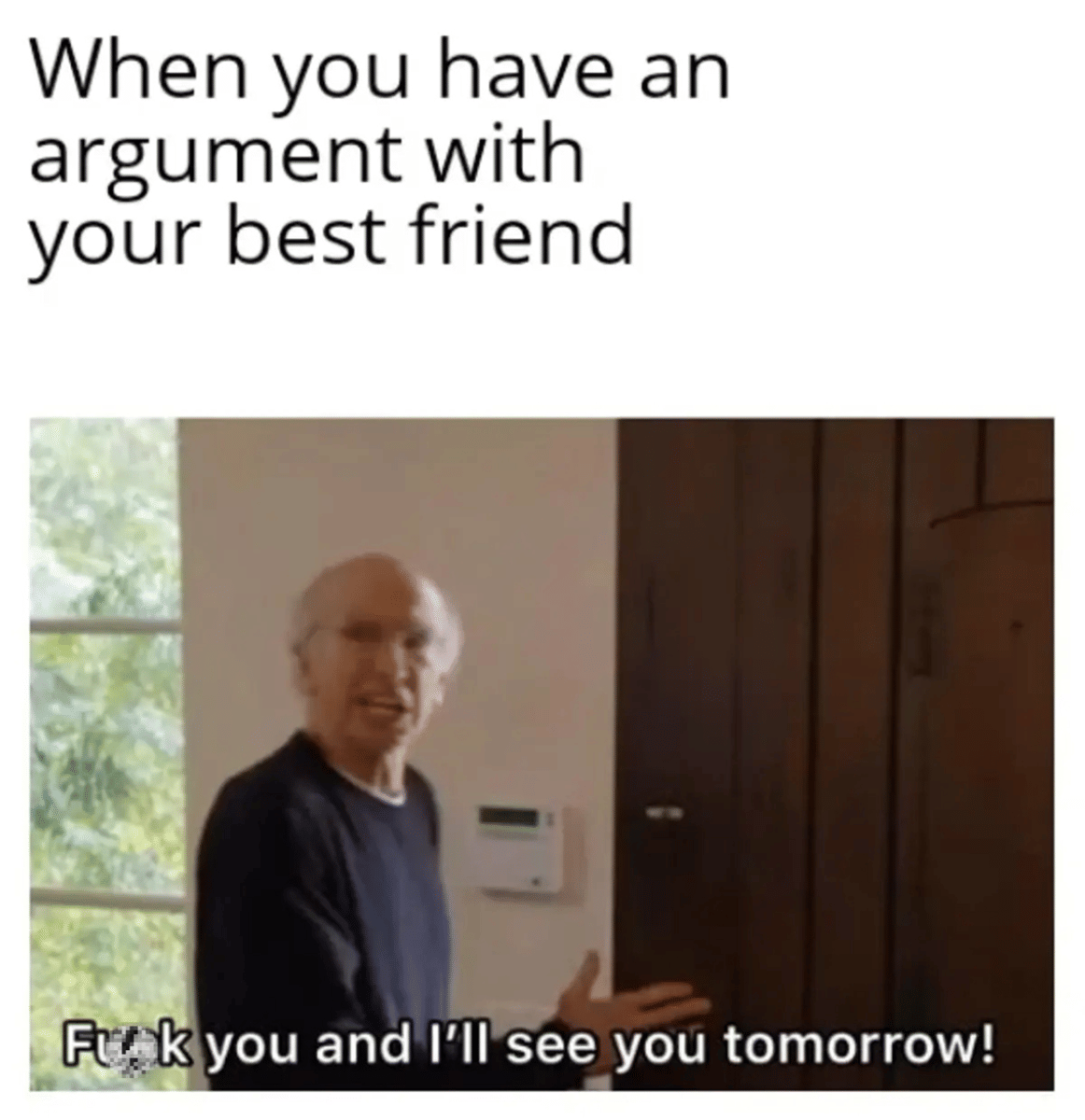 meme debat dengan teman
