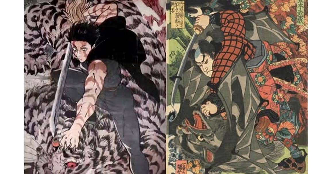 Referensi lukisan pada adegan Maki - Jujutsu Kaisen S3