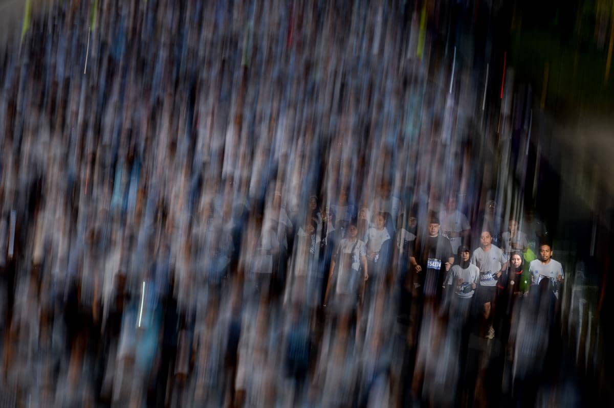 Ilustrasi peserta lari maraton. (ANTARA FOTO/Putra M. Akbar)