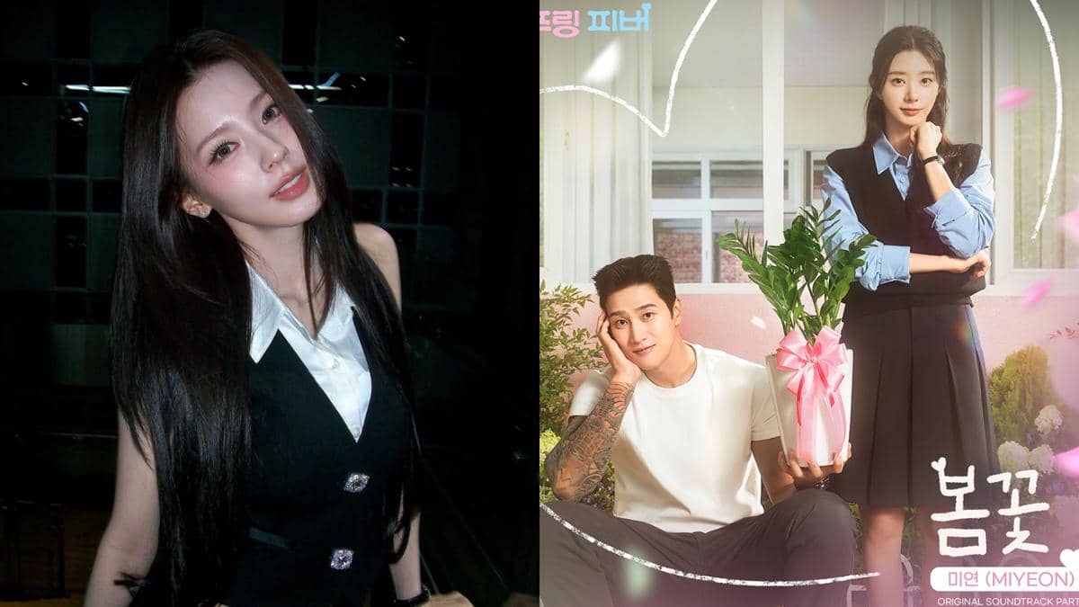 Miyeon i-dle | poster OST Part.1 drakor Spring Fever