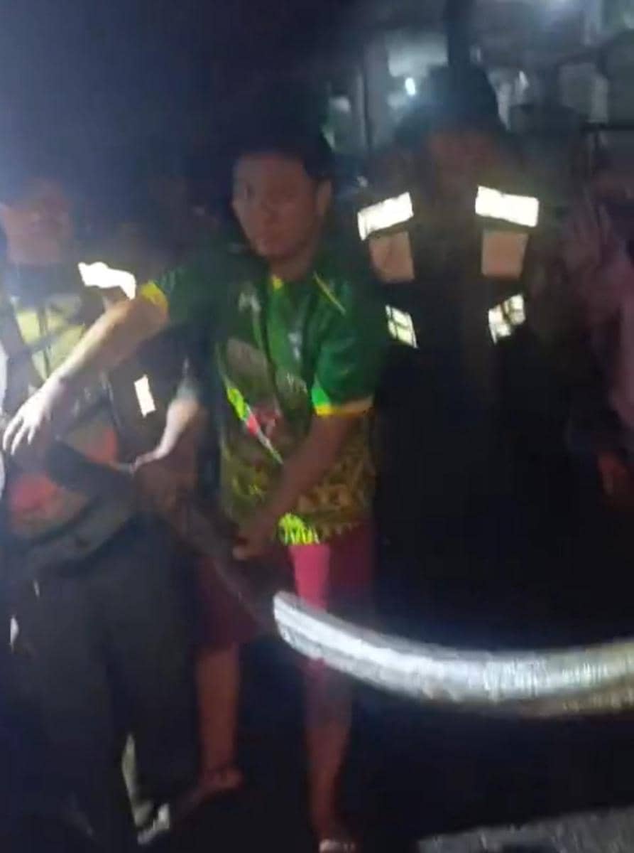 Tim gabungan BPBD Evakuasi Ular Sanca di pemukiman warga Bandar Lampung