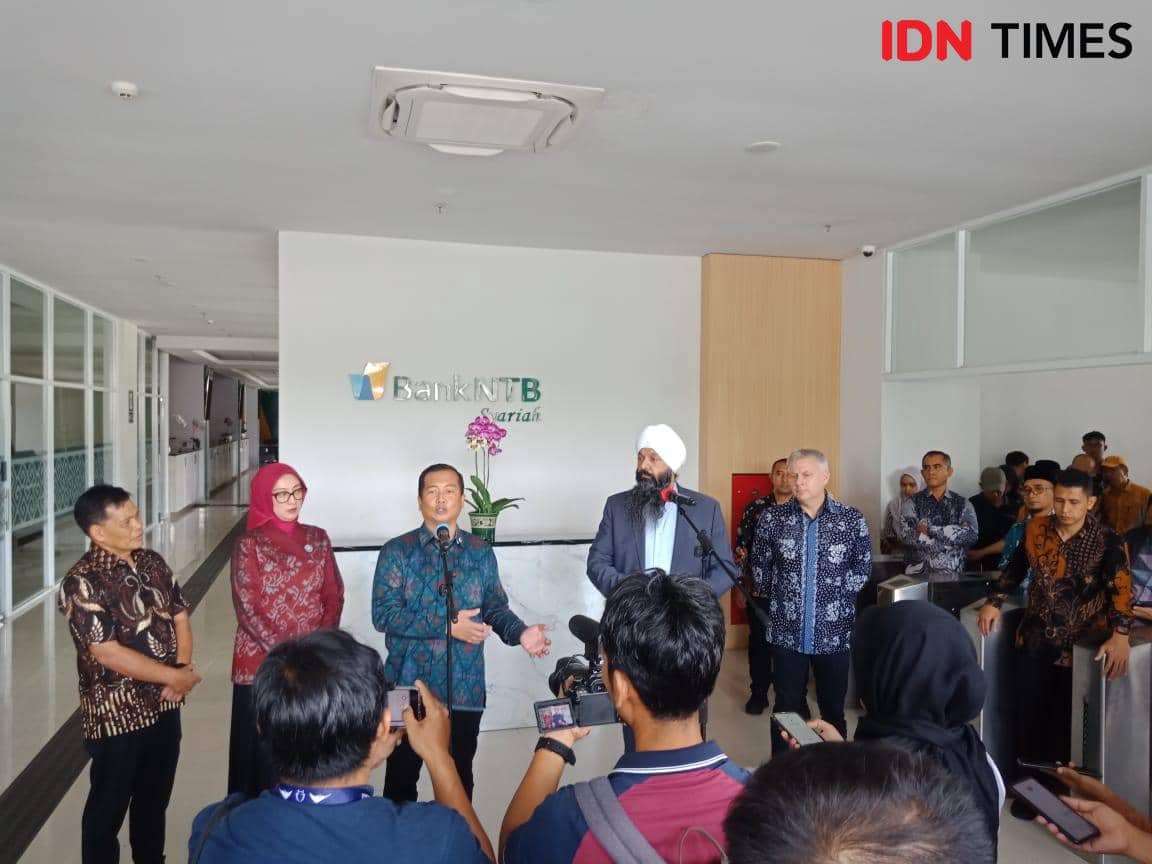 Gubernur NTB Lalu Muhamad Iqbal dan Menteri Negara Kanada untuk Pembangunan Internasional, Randeep Sarai.