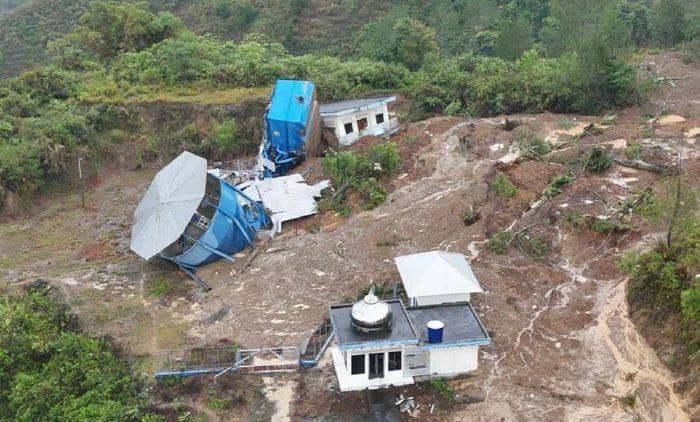 Pemandangan salah satu daerah di Aceh Tengah yang masih terputus aksesnya (dok.Pemkab Aceh Tengah)