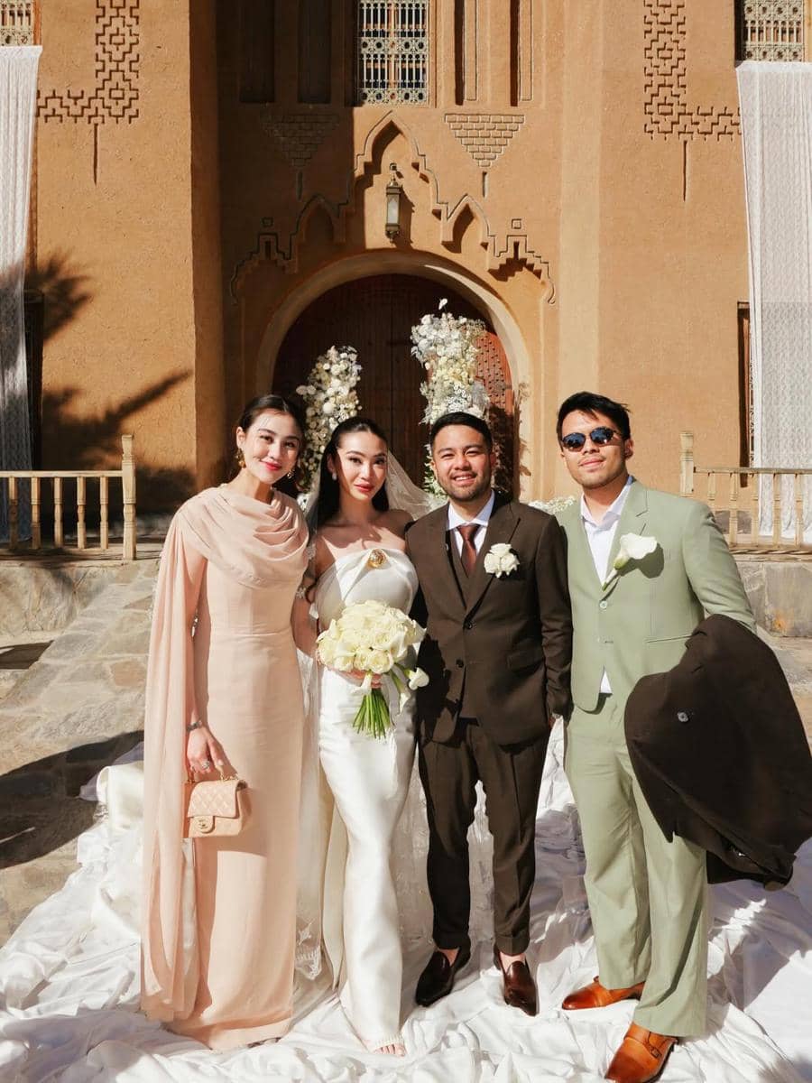 OOTD couple artis di pernikahan Ranggaz Laksman