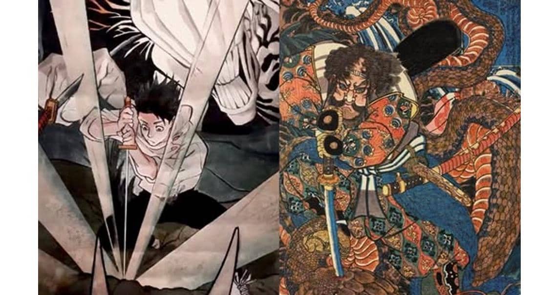 Referensi lukisan pada Yuta dan Rika - Jujutsu Kaisen S3