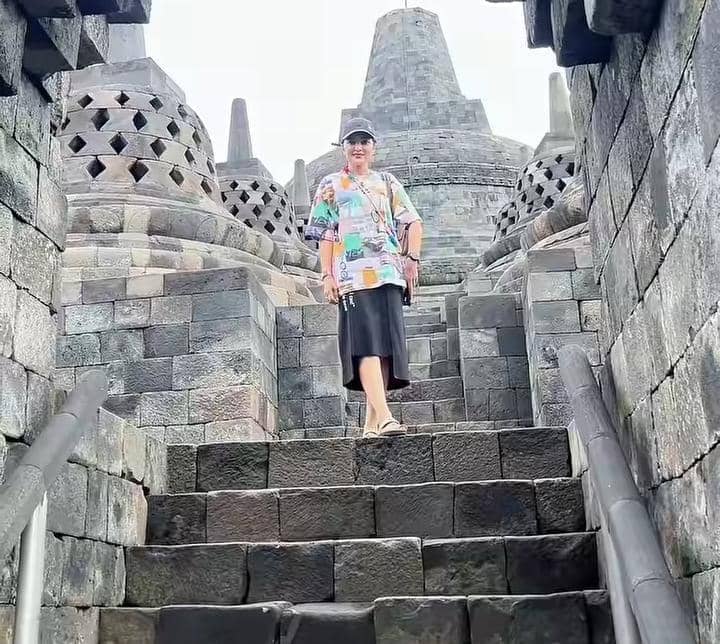 potret keluarga Ashanty Liburan di Magelang