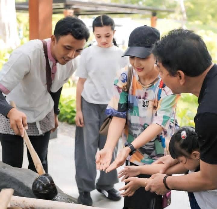 potret keluarga Ashanty Liburan di Magelang