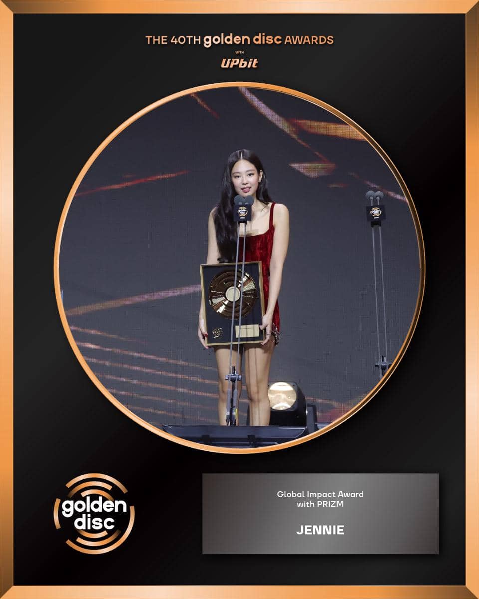 potret kemenangan Jennie BLACKPINK