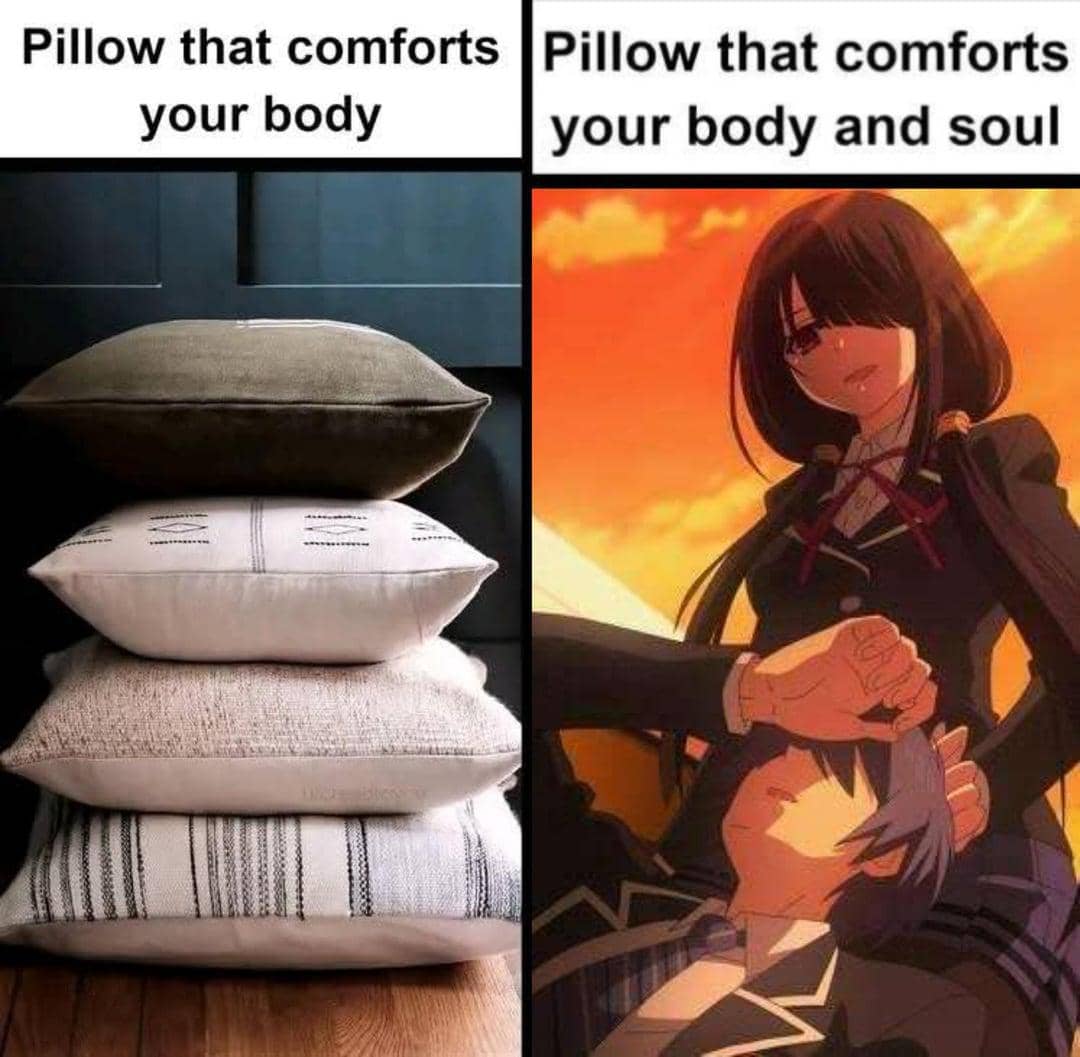 meme anime tidur di pangkuan