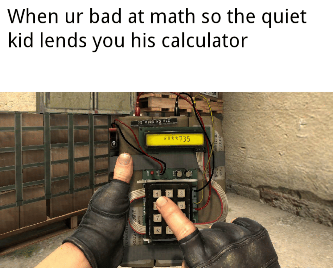 meme kartun tentang kalkulator