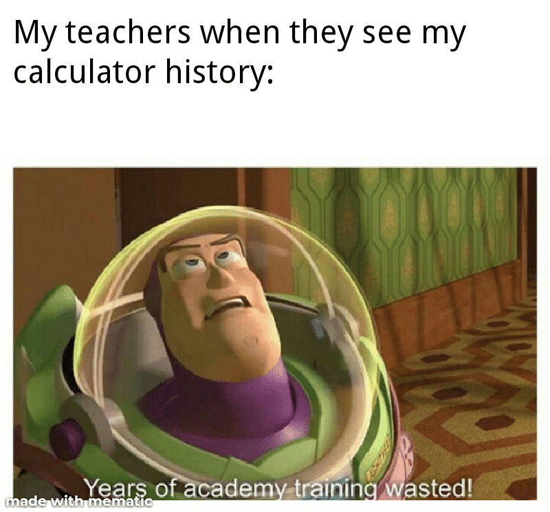 meme kartun tentang kalkulator
