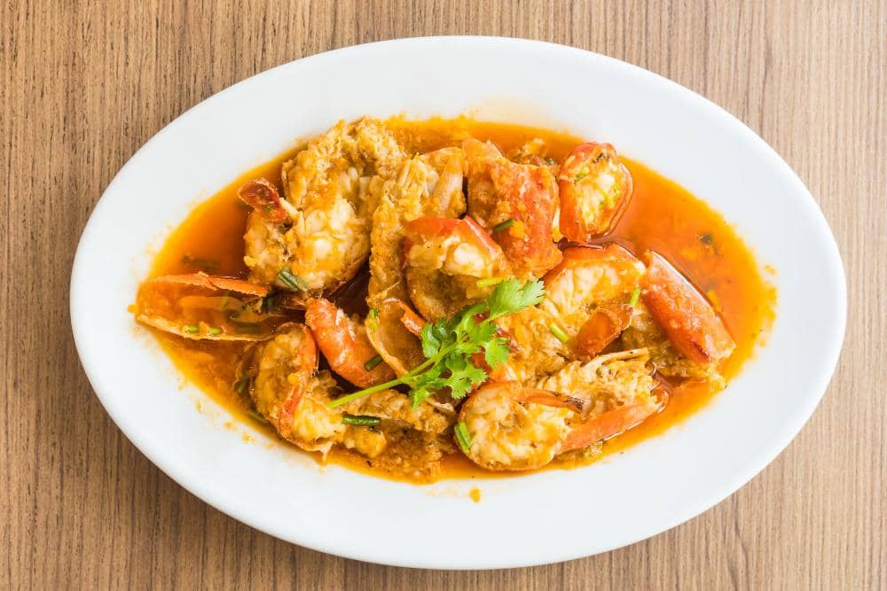 ilustrasi udang saus cajun butter