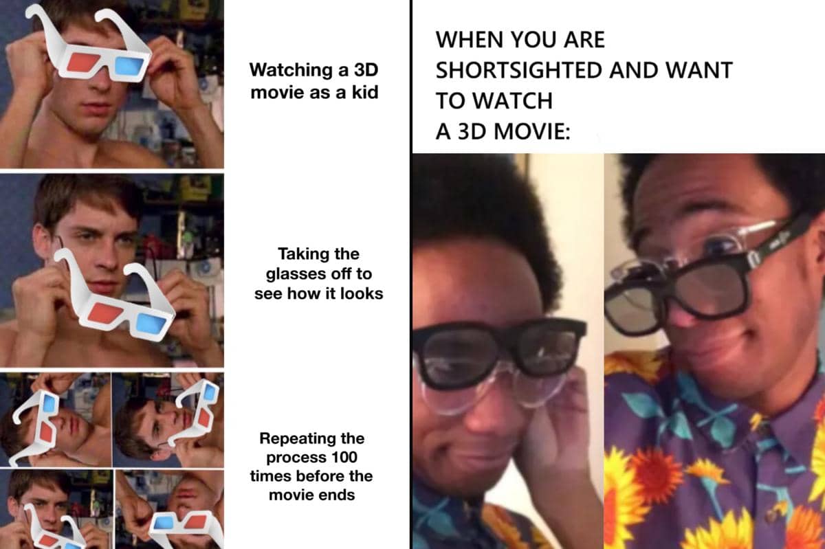 kolase meme nonton film 3D