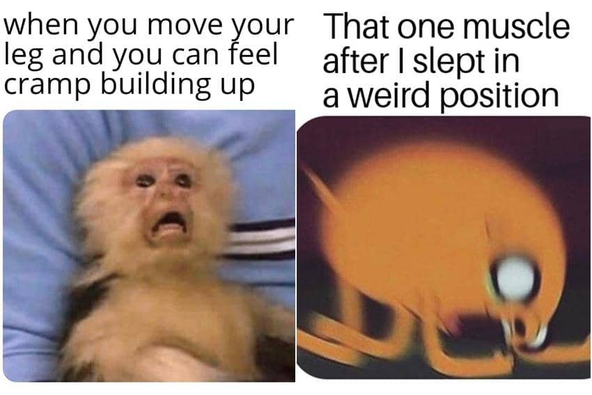 kolase meme kocak tentang kram