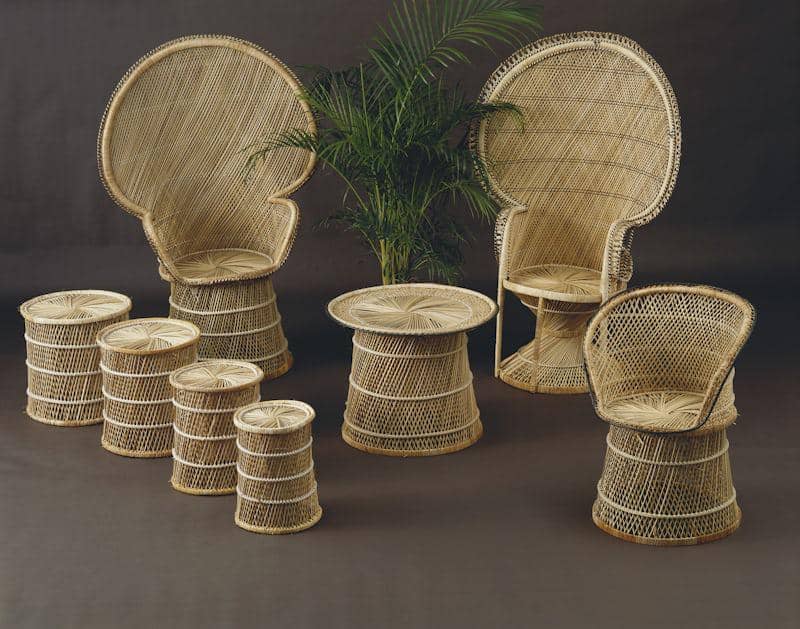 ilustrasi furnitur rotan sintetis