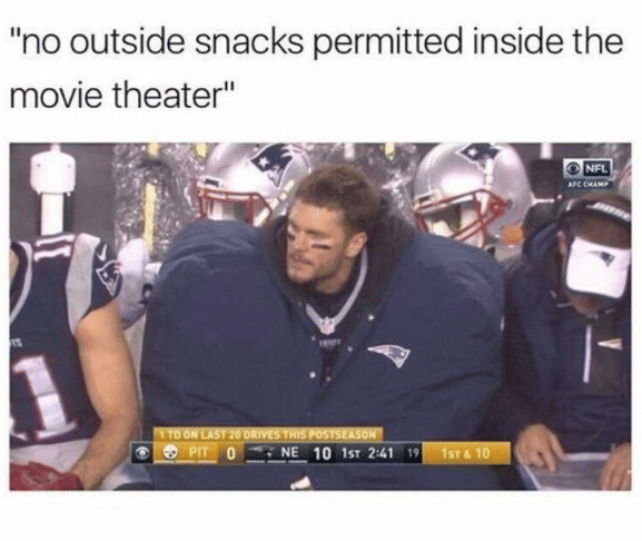 meme makanan di bioskop