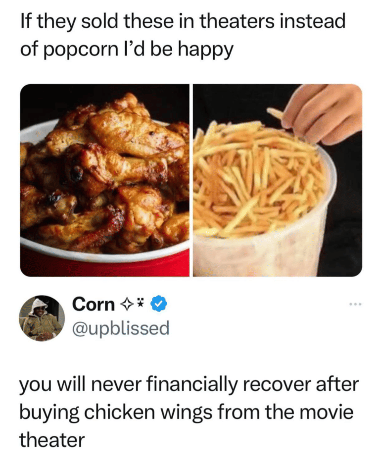 meme makanan di bioskop