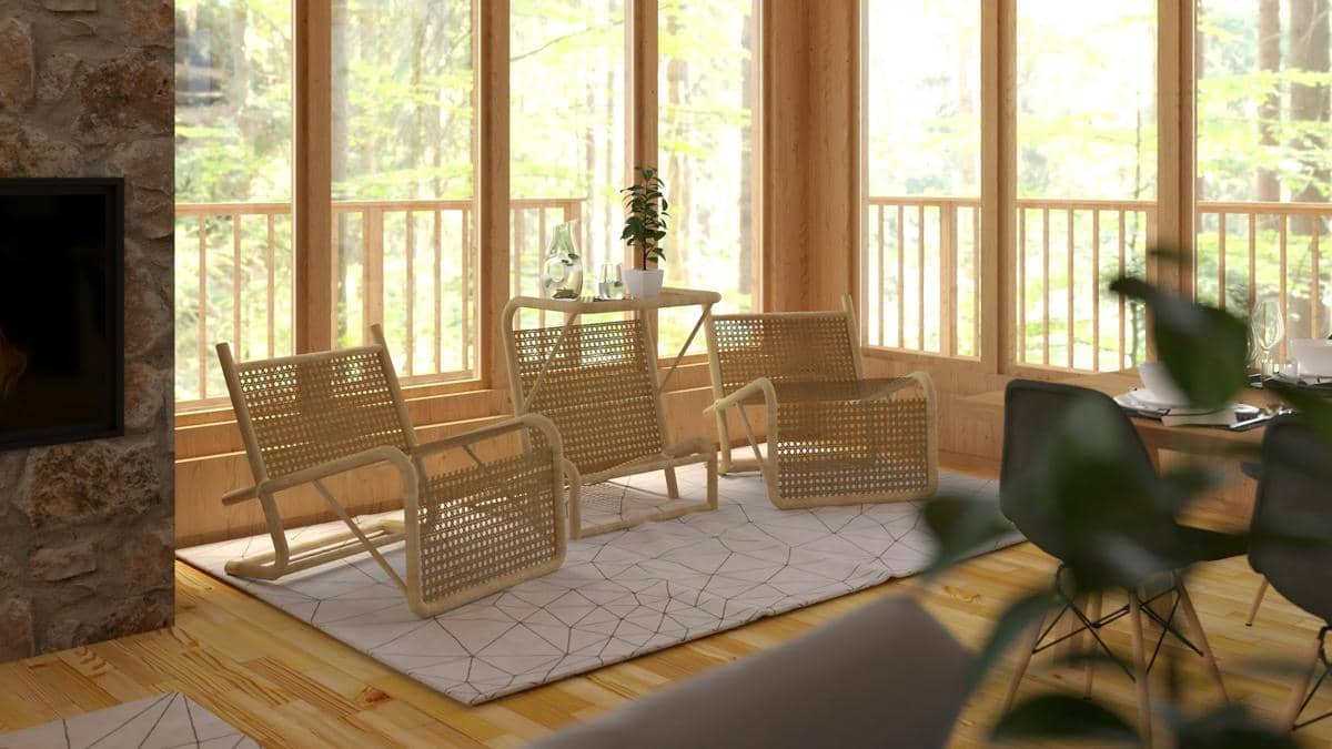 ilustrasi furnitur rotan sintetis
