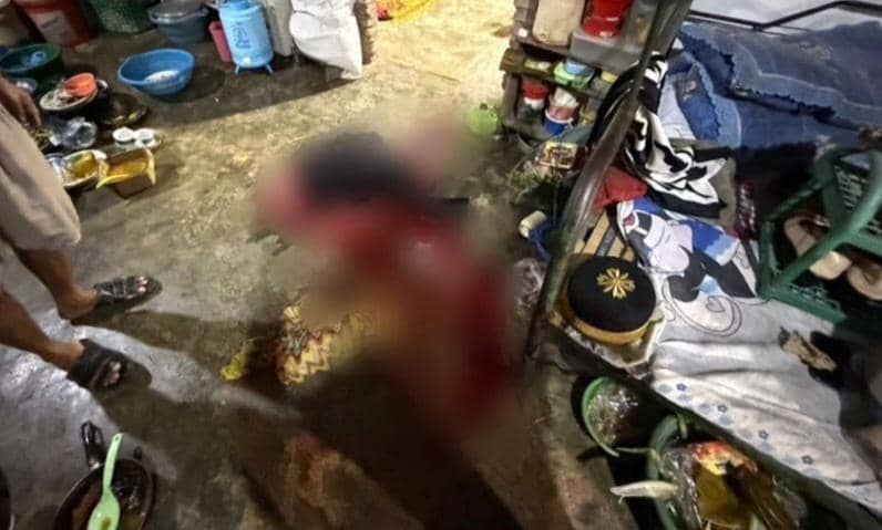 Lokasi penikaman yang dilakukan AW (20) kepada ayah kandungnya (Dok. Polres Bulukumba).