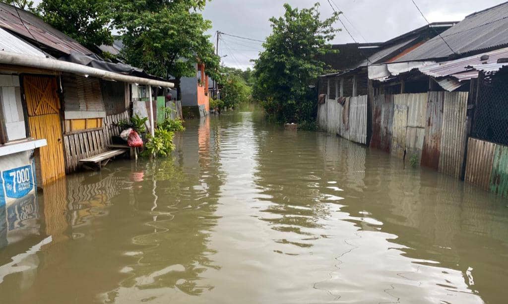 Kondisi banjir di Kodam 3 RT 01, RW 06, Kelurahan Katimbang Kecamatan Biringkanaya, Makassar, Minggu 11 Januari 2026 (Dok. BPBD Makassar).