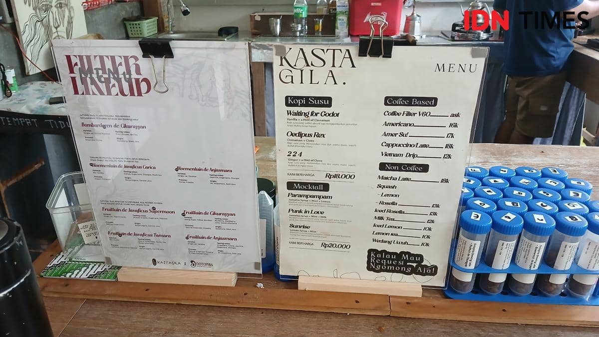 Menu di Kastagila, kedai kopi hidden gem di Kulon Progo