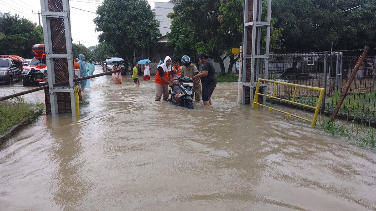 Banjir di salah satu perumahan di Kota Serang 