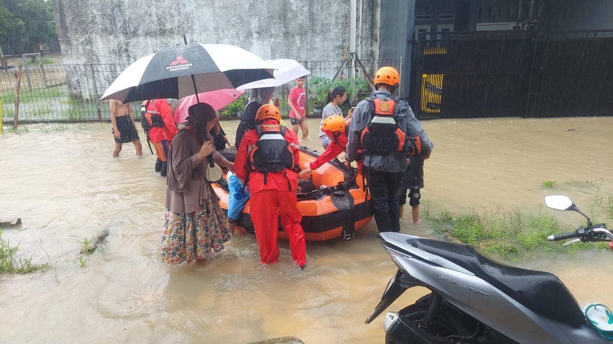 Banjir di salah satu perumahan di Kota Serang 