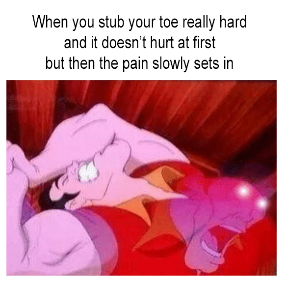 meme kocak tentang jempol kaki