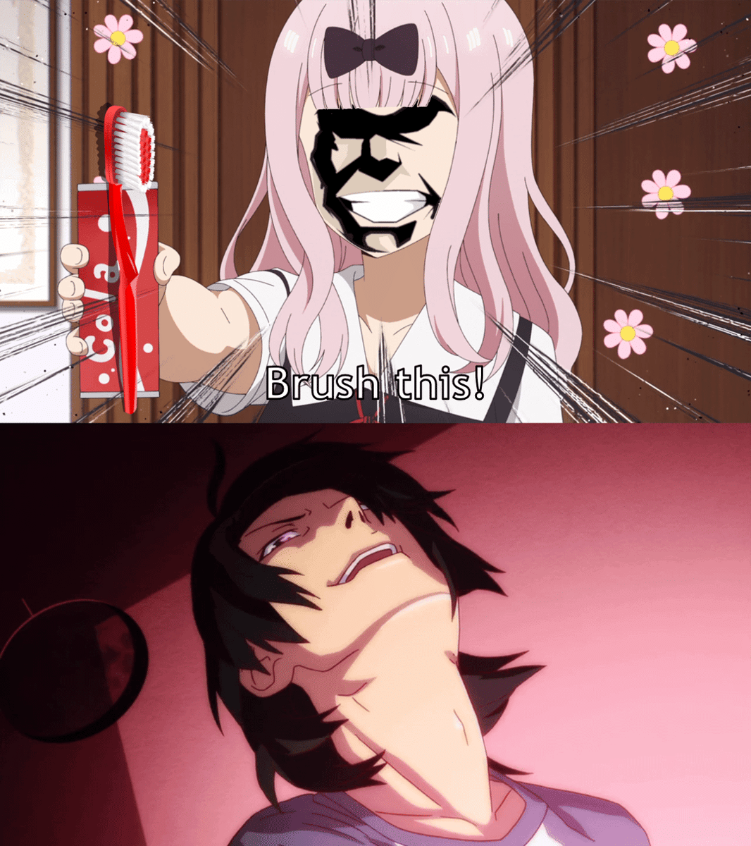 meme anime tentang sikat gigi