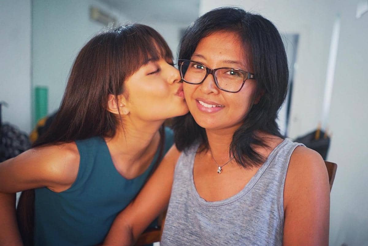 Aurelie Moeremans dan orangtua (instagram.com/aurelie)