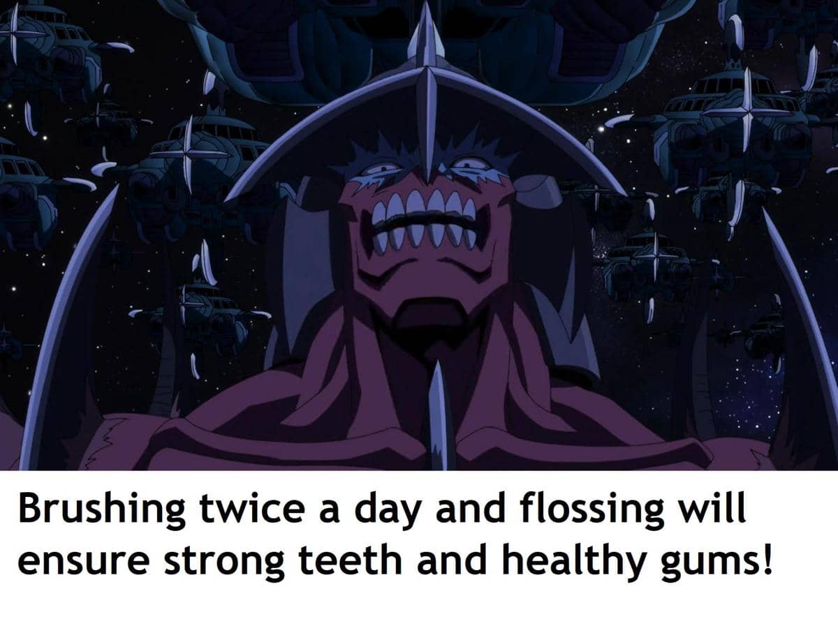 meme anime tentang sikat gigi
