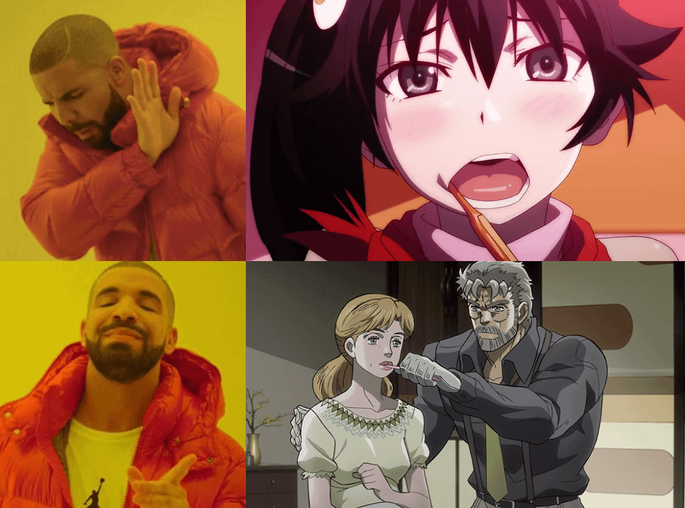 meme anime tentang sikat gigi