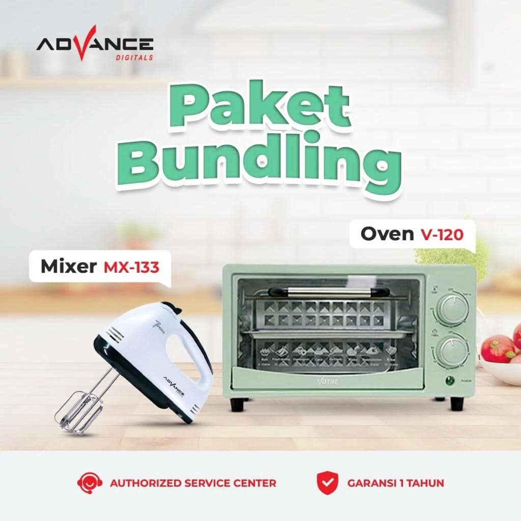 Oven Listrik V-120 (shopee.co.id/Advance Official Shop)