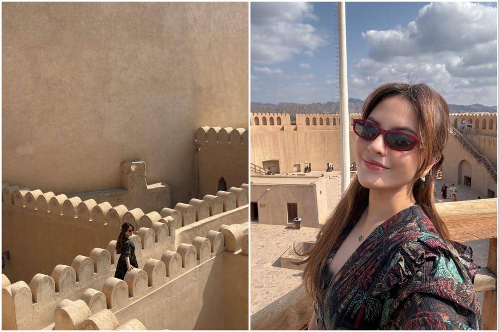Marsha Aruan berkeliling di Benteng Nizwa