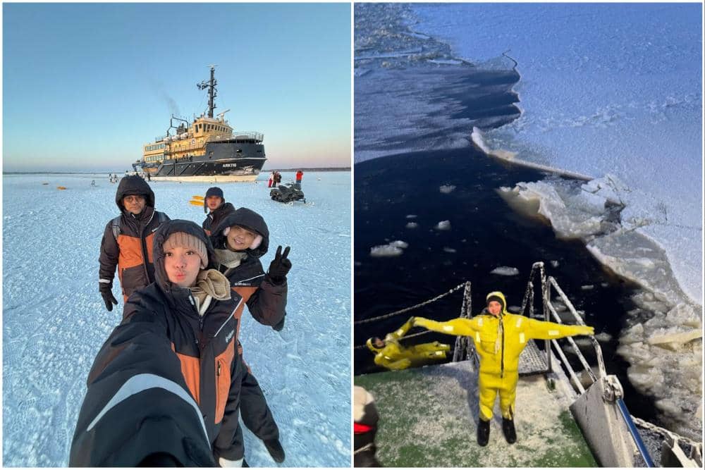 Lyodra wisata ke Samudra Arktik.