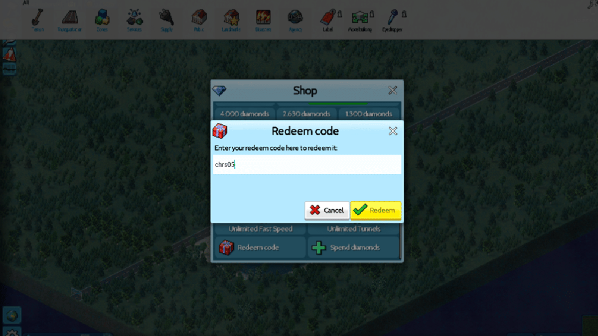 cara redeem kode TheoTown