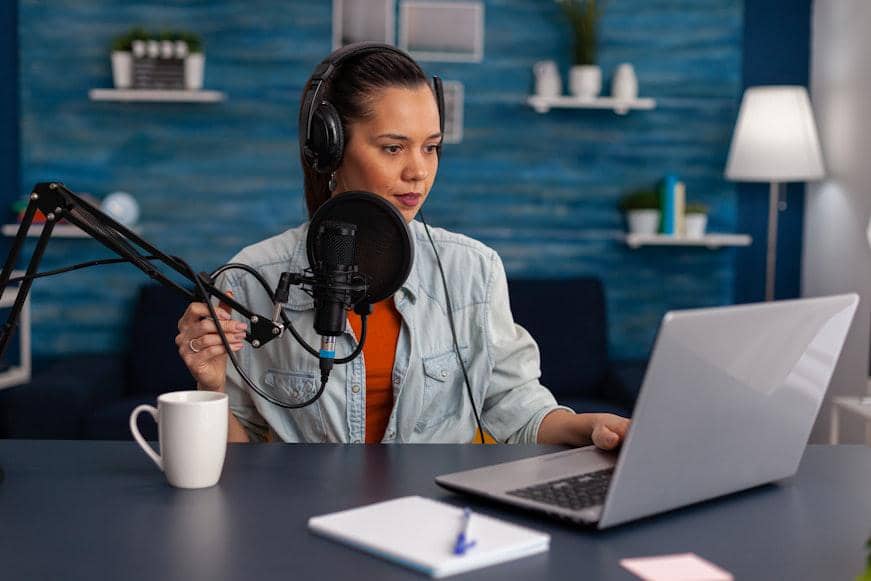 ilustrasi konten berbasis suara